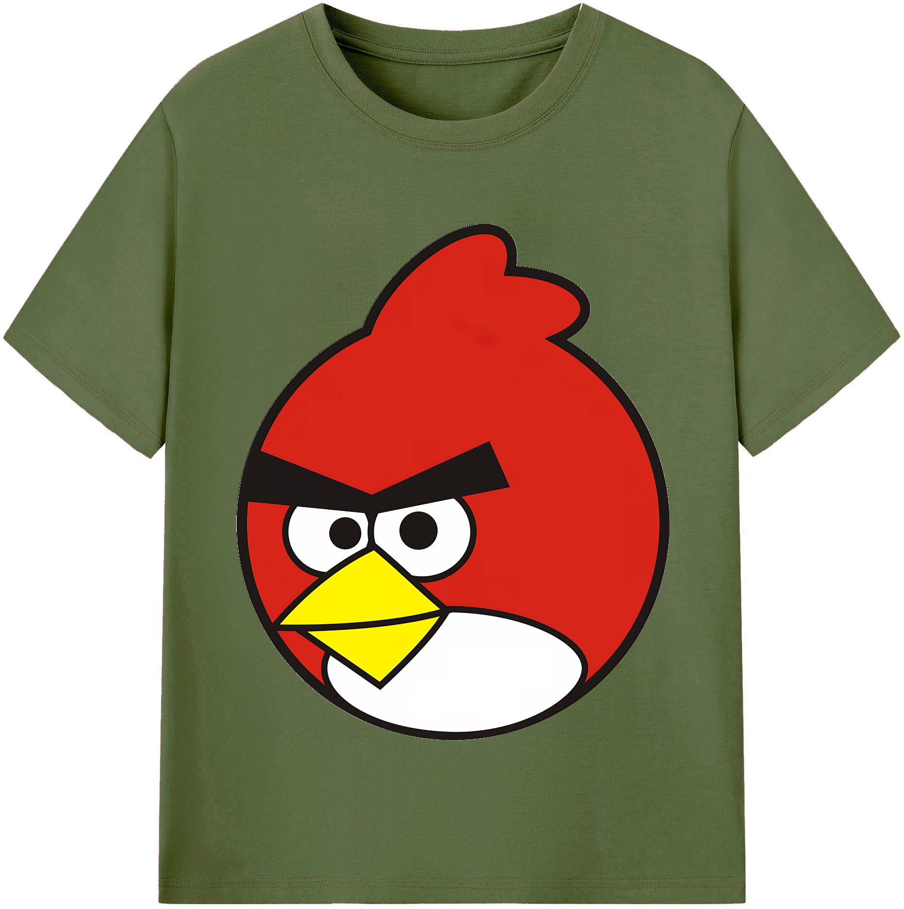 （画像用） Angry Birds アングリーバード 綿100％半袖Tシャツ（フロントプリント）
